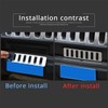PIUGILH Stainless Steel Front Lower Grille Trim Panel Bumper Vent