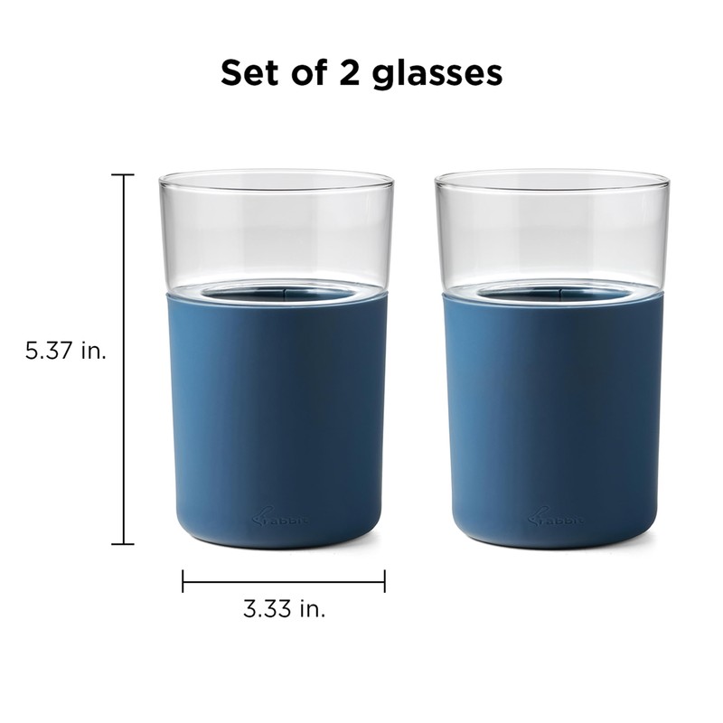 Rabbit Freezable Beer Glasses, Set of 2 Chilling Beer Glasses