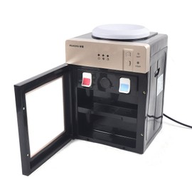 Water Dispenser, 5 Gallon Top Loading Mini Countertop Water Cooler Electric Tabletop Drinking Machine with Hot/Cold Water