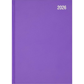 Star Note 2026 A5 Week to View Diary Planner Daily Organiser - Purple