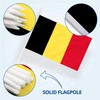 Anley Belgium Mini Flag 12 Pack - Hand Held Small