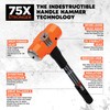 Groz 34523 16" Indestructible Sledge Hammer, 8 lb