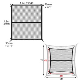QWORK® Highly Elastic Luggage Net for Trucks, Stretchable from 120 x 120 cm to 210 x 210 cm, Car Luggage Net with Hooks, Ideal for Light Loads