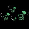 Cute Teddy Bear Heart Sweet Funny Style 14 Glow in