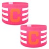 Ynaice 2 Pcs Captains Armband, C Adjustable Elastic Sports Arm
