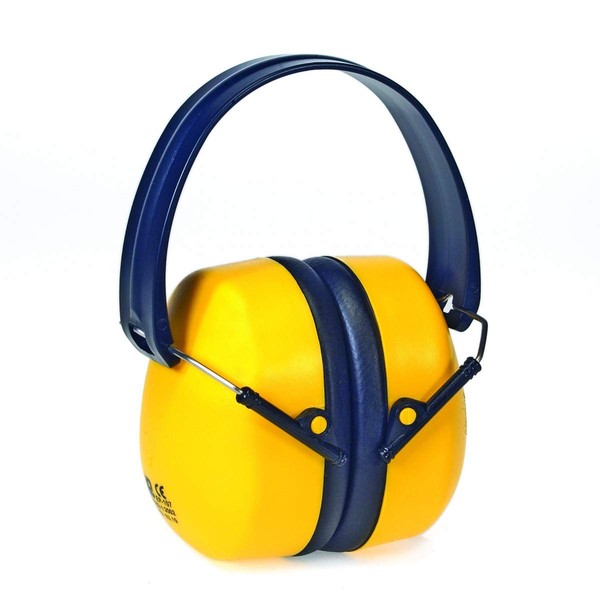 Foldable Ear Muffs, 25 NRR, Yellow