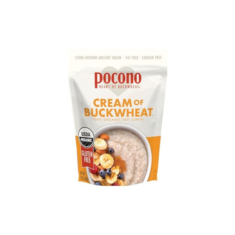 Pocono Cereal Cream Buckwheat Organic Gluten Free, 13 oz (Pack