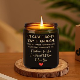 Valentines Day Wedding Gifts for Him Her Husband Wife, Anniversary Birthday Gifts for Women Men Boyfriend Girlfriend,Lavender Candle,Engagement Gifts for Couples,Romantic Gifts for Fiancee Fiance