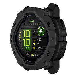 ISABAKE Protector Case for Garmin Instinct 3 45mm Soft TPU Bumper Shell Cover