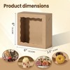 JCXGRVC 6x6x2.5Inches Chocolate Strawberries Boxes Charcuterie Boxes Cake Boxes Bakery