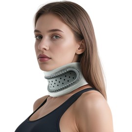 Cervicorrect Neck Brace, Soporte para el Cuello, Para Aliviar y Apoyar el Dolor de Cuello, Aliviando la Presión de la Columna Cervical Durante el Sueño (Gris)