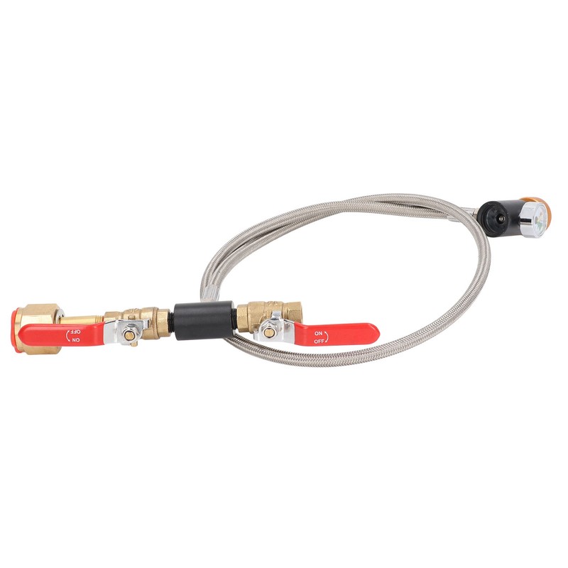 CGA320 G1/2 Cylinder Refill Adapter Dual Valve CO2 Tank Adapter
