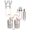 MRbrew CO2 Regulator Dual Output CGA-320 Keg Regulator, Draft Beer