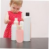 GLEAVI 3Pcs Pink Travel Squeeze Bottles with Flip Cap Refillable