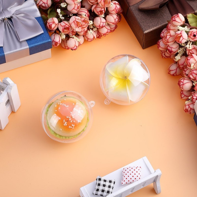 10cm 20pcs Christmas Baubles Clear Fillable Christmas Ball