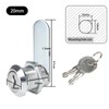 Luabue Letterbox Lock 20 mm Locker Lock with 4 Keys
