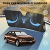 ZOIBV Windshield Sun Shade for Volkswagen VW Jetta 2011-2018 -