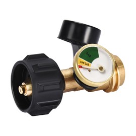 Champs Propane Tank Gauge Level Indicator Leak Detector Propane Gas Gauge Pressure Meter for RV Camper QCC1 Type1 Cylinder BBQ Gas Grill Heater