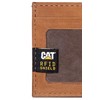 Caterpillar Men's Card Holder with Emboss Logo, Tan, Tan, Card