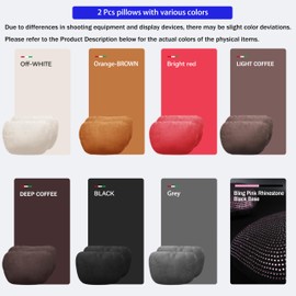 POKSRI Car Neck Pillow for headrests, Superfiber Suede Support Head Pillows,Plant-Based Polyester,11.8x7.5 refillable&Multiple&Adjustable Drive Vehicle Cushion Seats(Grey, car Neck Pillow 2pcs)