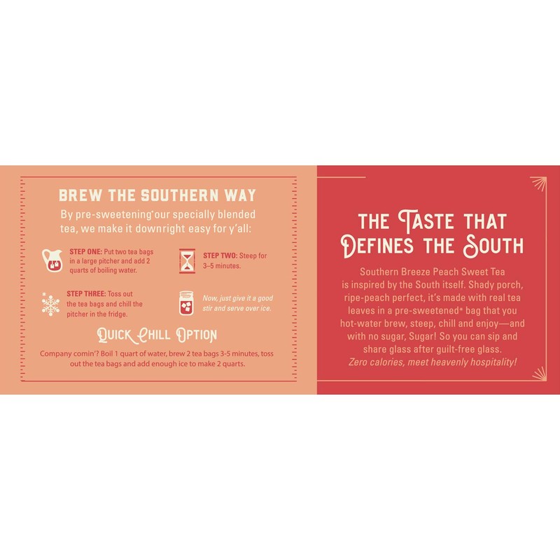Southern Breeze Sweet Tea Peach Sweet Iced Tea , Peach,