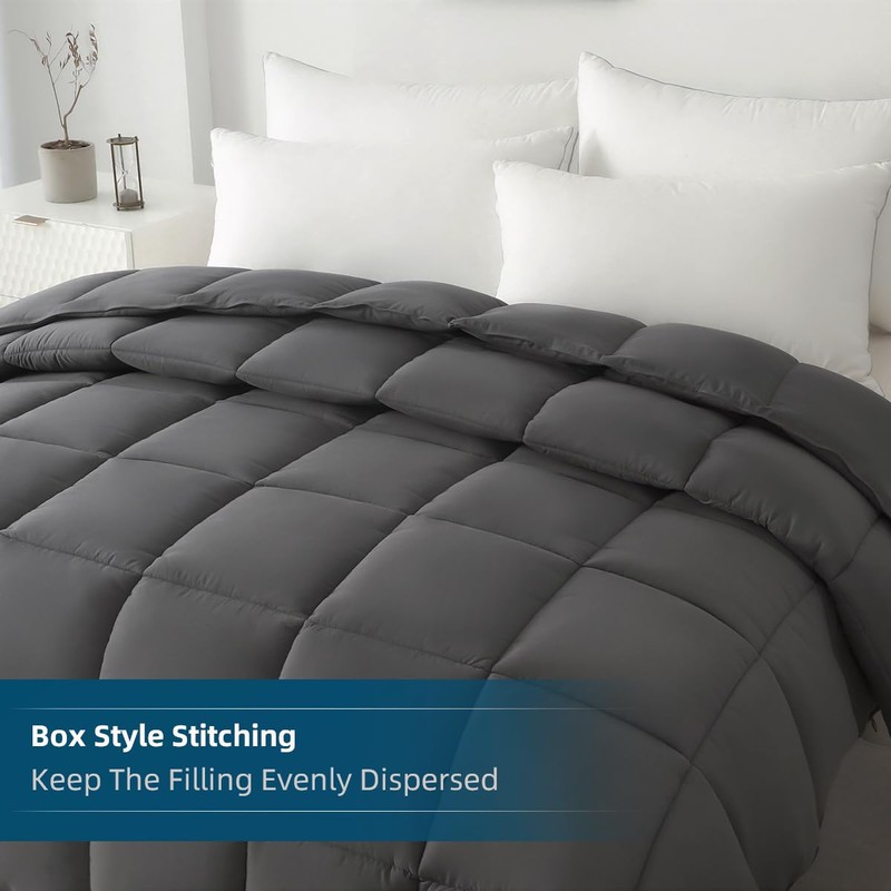 Soft Alaskan King Comforter 120"x 132" Extra Large Lightweight Quilted