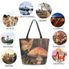 Fashion Pattern Extra Large Shoulder Grocery Tote Bag, Beautiful Forest