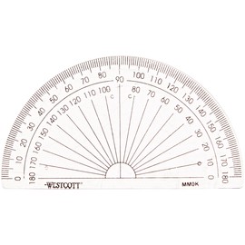 Westcott Clear Protractor, 12925