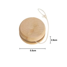 XNHIU Wooden Yoyos Beginner String Trick Ball Kids Toys with Sturdy Strings Wood Drawing DIY Toy Wooden Yoyos Ball Toys for Children (12)