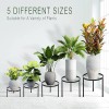 CADANI 5-Pack Metal Plant Stands for Outdoor Indoor, Anti-Rust Iron