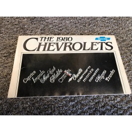The 1980 Chevrolets Sales Brochure Camaro Wagons Impala Trucks