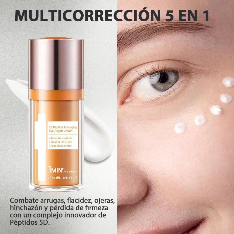2pcs Papa Crema Reafirmante P/ Ojos Peptidos 5 D Antiarrugas