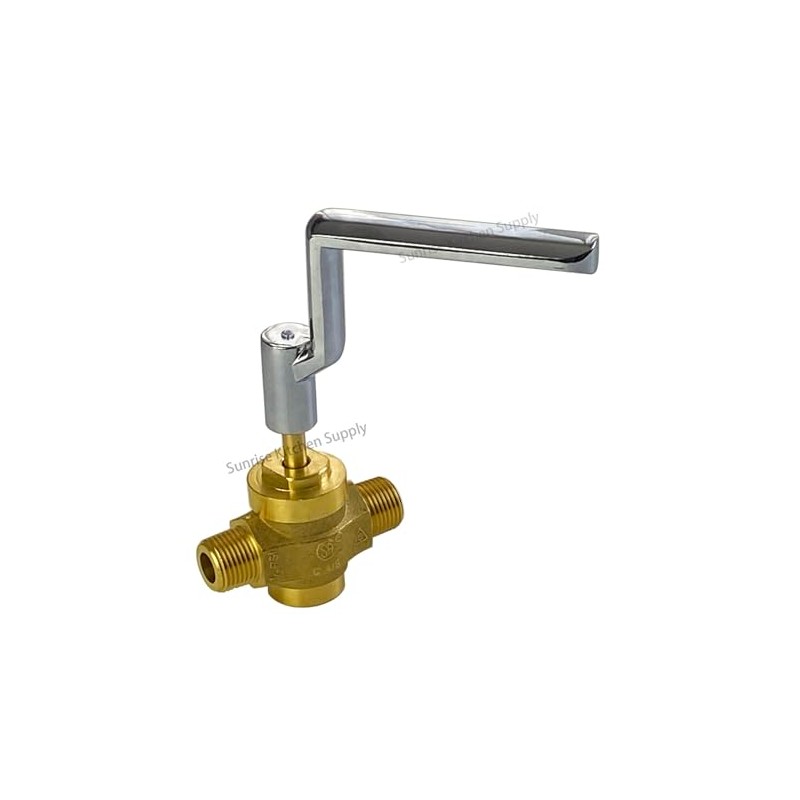 Sunrise Kitchen Supply Gas Burner Ball Valve with Handle for
