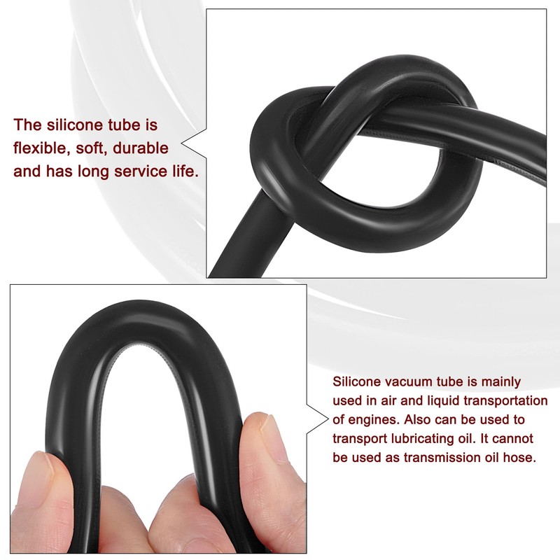 MECCANIXITY Vacuum Silicone Tubing Hose 1/2" ID 1/8" Wall Thick