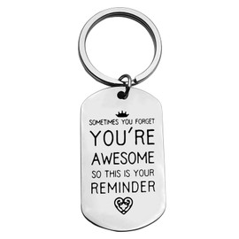 Baipilu Inspirational Keyring Gifts Encouragement Gifts Motivational Key Chain Keyring Best Friend Gift Funny Friendship Gifts For Son Daughter Girls Boys Women Men Christmas Birthday Gift