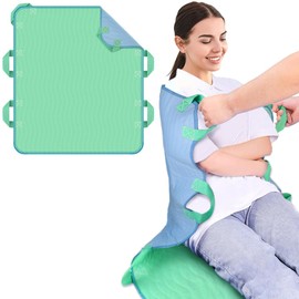 iCOVER 34"x36" Positioning Bed Pad with Reinforced Handles, 2 Pack Waterproof & Reusable Transfer Sheet for Turning, Lifting and Repositioning, Patients/Elderly Moving Pad for Home & Hospital