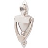Door Knocker with 160° Viewer, 4 Inches, Satin Nickel by