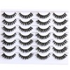 APCYUST Lashes Fluffy False Mink Eyelashes 14 Pairs Cat Eye