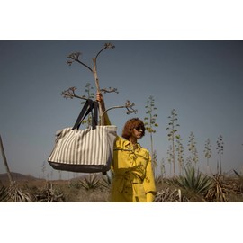 Women's Handbags - Women's Bag Large Foldable Fabric Bag - Large Travel Bag for Women - Fashionable Women Travel Bag - Women's Handbag 78 x 41 x 23 cm 50L, Grey stripes, Utility