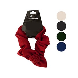 bulk buys BI642 Chiffon Hair Twister with Ruffle Bow Accent