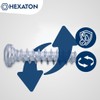 HEXATON Euro Screws with Round Head - 6.3 x 30