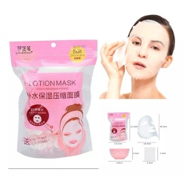 YIXHILIAN Mascarillas Hidratantes De Algodon 50 Pz