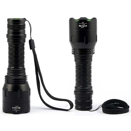 MiXXAR Rechargeable Spotlight, 3,000 Lumens Handheld Hunting Flashlight Led Spot Light, Lightweight and Super Bright Spotlight for Hunting Boating Camping (FLC8-PJ007-B)