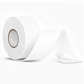 COADOW White Caulk Tape Waterproof Self Adhesive,Toilet Strip Caulk Tape, Bathtub Caulk Sealing Strip Tape for Bathroom Caulking Tape Shower Caulk