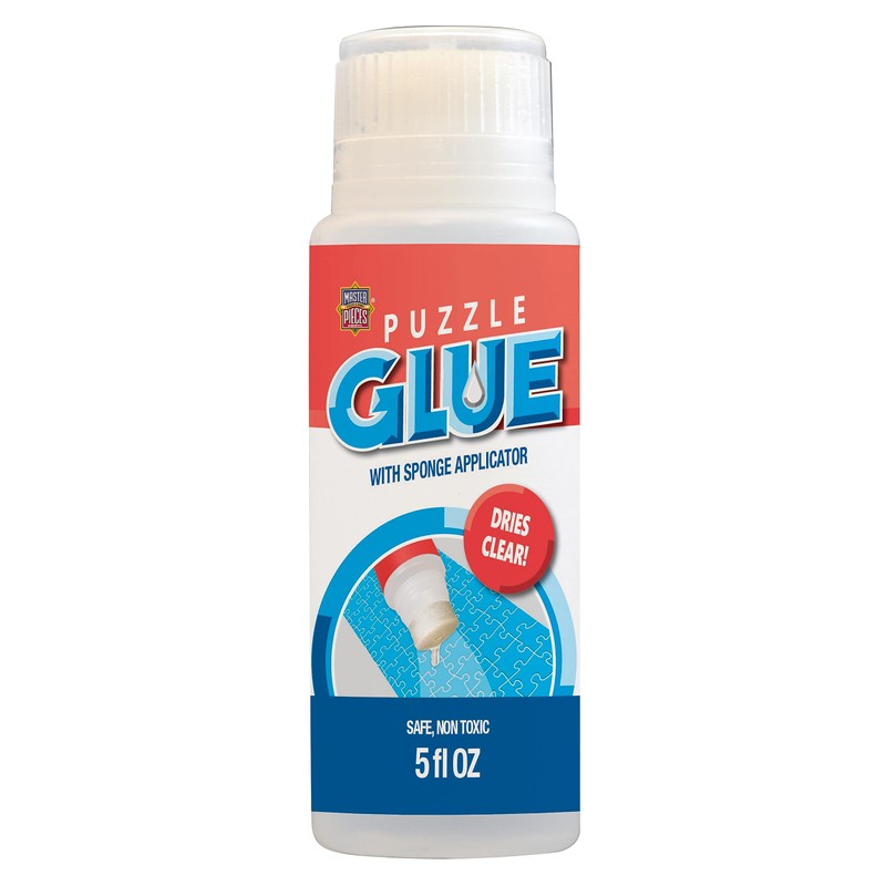 MasterPieces Puzzle Accessories - 5oz Glue with Sponge Applicator