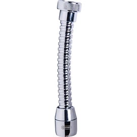 Cornat Tap Hose M22 x 1 IG - Water Saving of up to 50% - With Seal - Suitable for Standard Fittings - Silver - Brass & Plastic / Tap Extension / Hose Spout / TECWS612