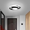 CANEOE Small Modern LED Ceiling Light,2 Rings Creative Design Ceiling