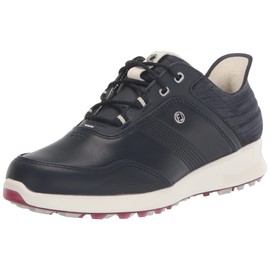 FootJoy Women's Stratos Previous Season Style Golf Shoe, Navy/Navy, 8