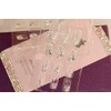 24 Pieces French Nail Tips 3D Decoration Light Powder Bling