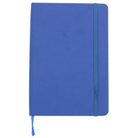 YIKANGHENG Hardcover Journal Notebook, 1 Pcs A5 PU Leather Cover With Bandage 80 Sheets (160 Pages) 8 mm Ruled Diary Notebooks (Blue)